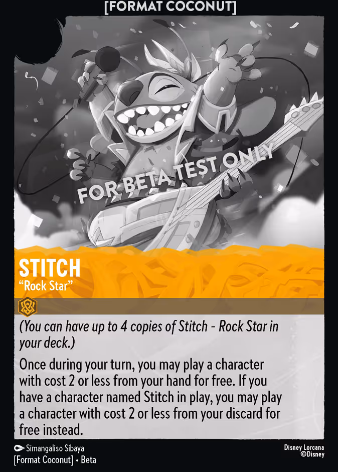 Stitch - Rock Star - Format Coconut