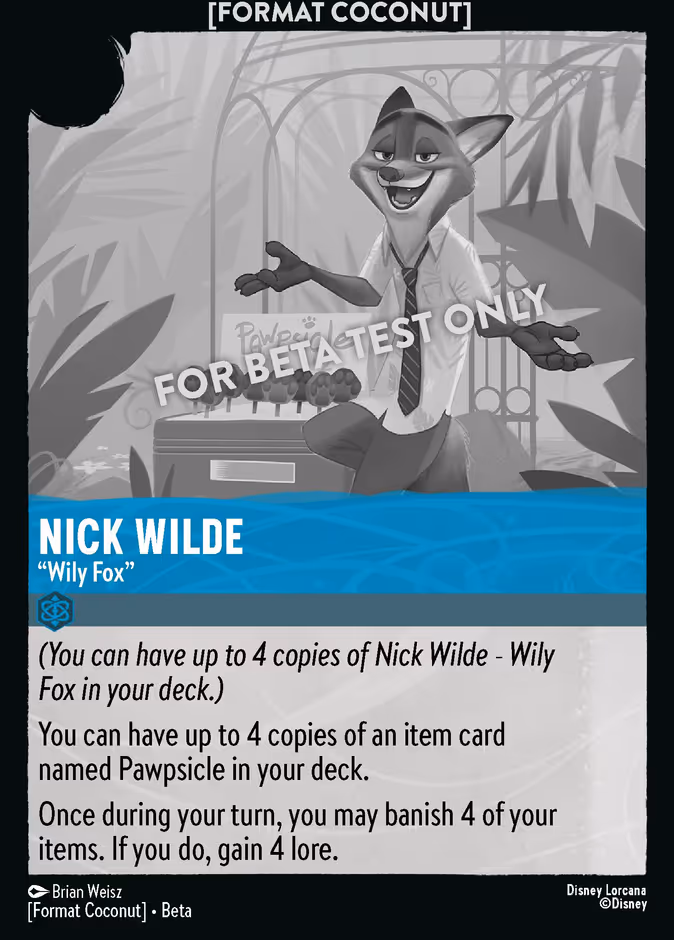 Nick Wilde - Wily Fox - Format Coconut