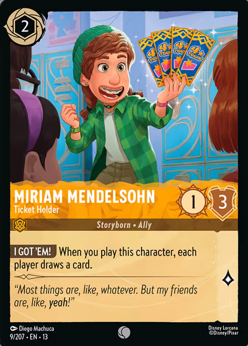 Miriam Mendelsohn - Ticket Holder