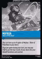 Mufasa - Ruler of Pride Rock