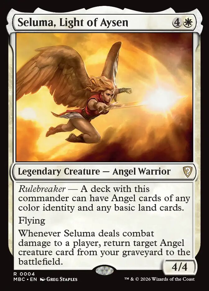 Seluma, Light of Aysen, carta de Mystery Booster Commander Edition (Divulgação/Wizards of the Coast)