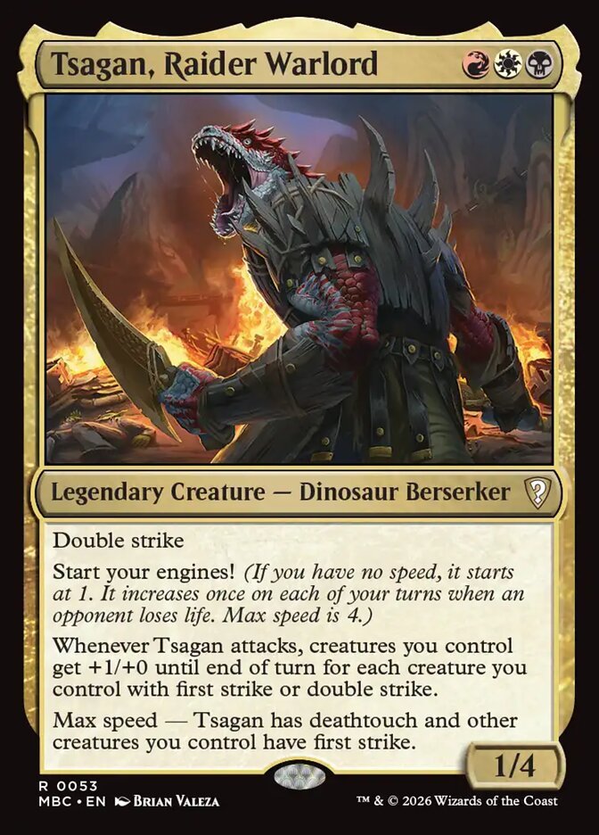 Tsagan, Raider Warlord, carta de Mystery Booster Commander Edition (Divulgação/Wizards of the Coast)