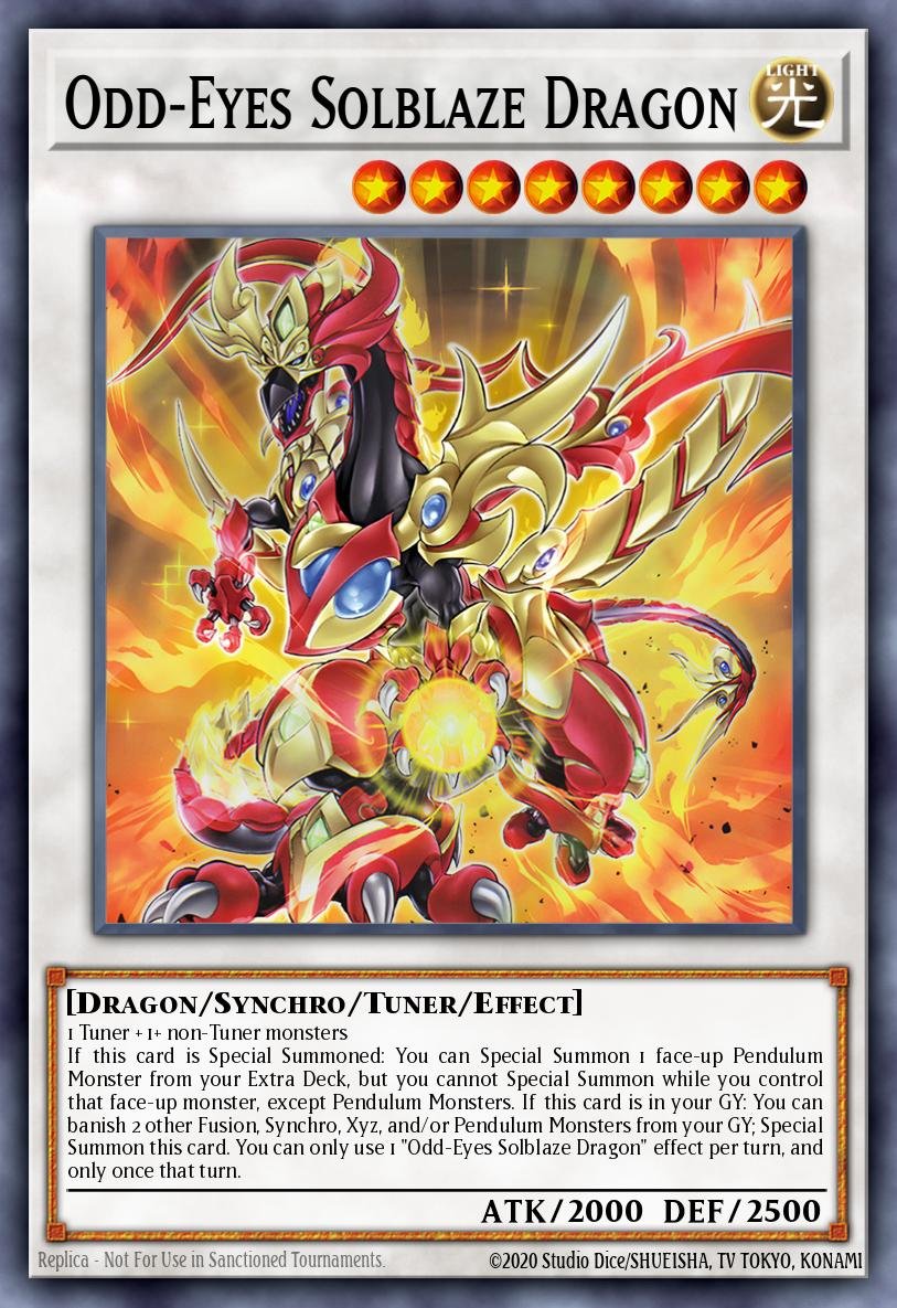 Odd-Eyes Solblaze Dragon - Legendary Arc-V Decks