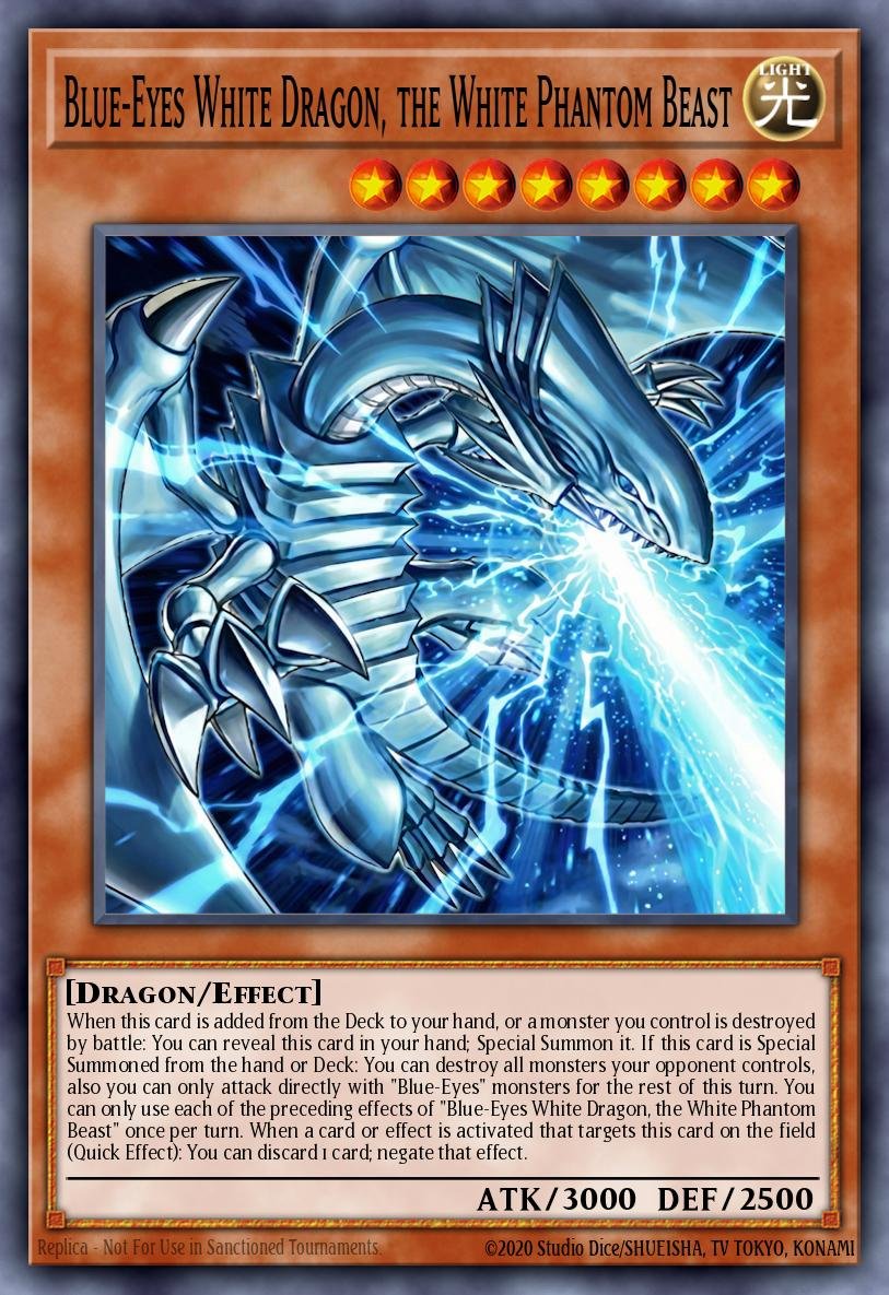 Blue-Eyes White Dragon, the White Phantom Beast - Magnificent Maestros