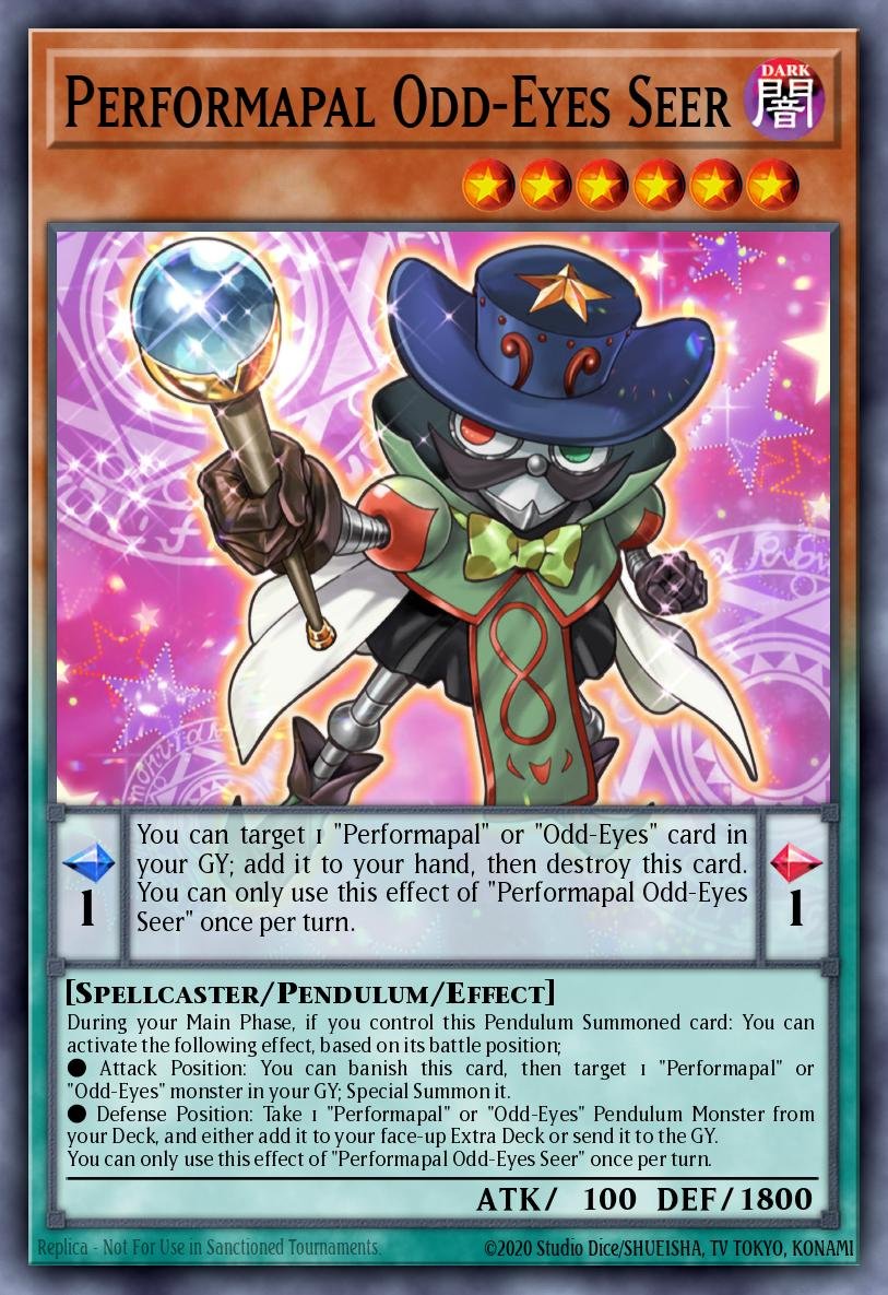 Performapal Odd-Eyes Seer - Legendary Arc-V Decks