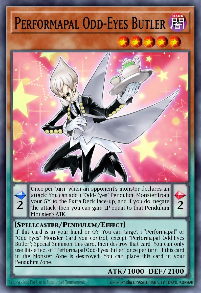 Performapal Odd-Eyes Butler - Legendary Arc-V Decks