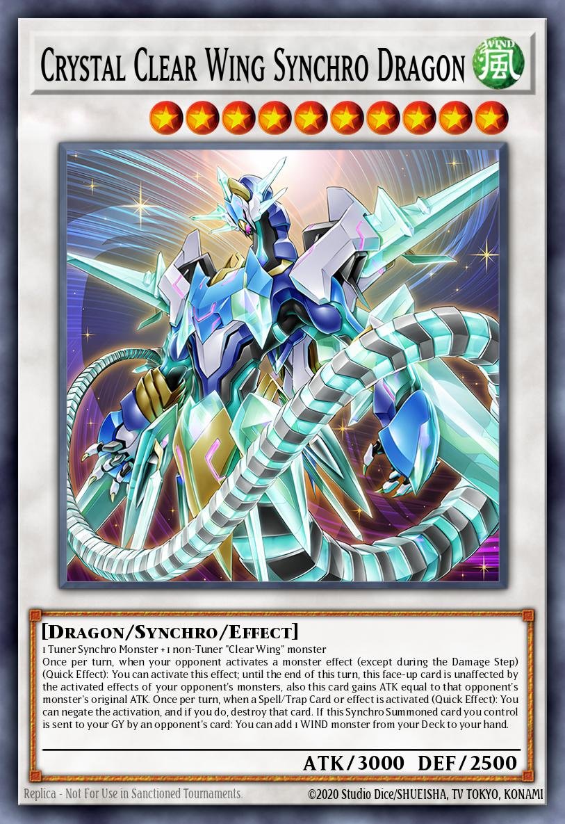 Dragão Sincro de Asas Transparentes Cristalinas - Legendary Arc-V Decks