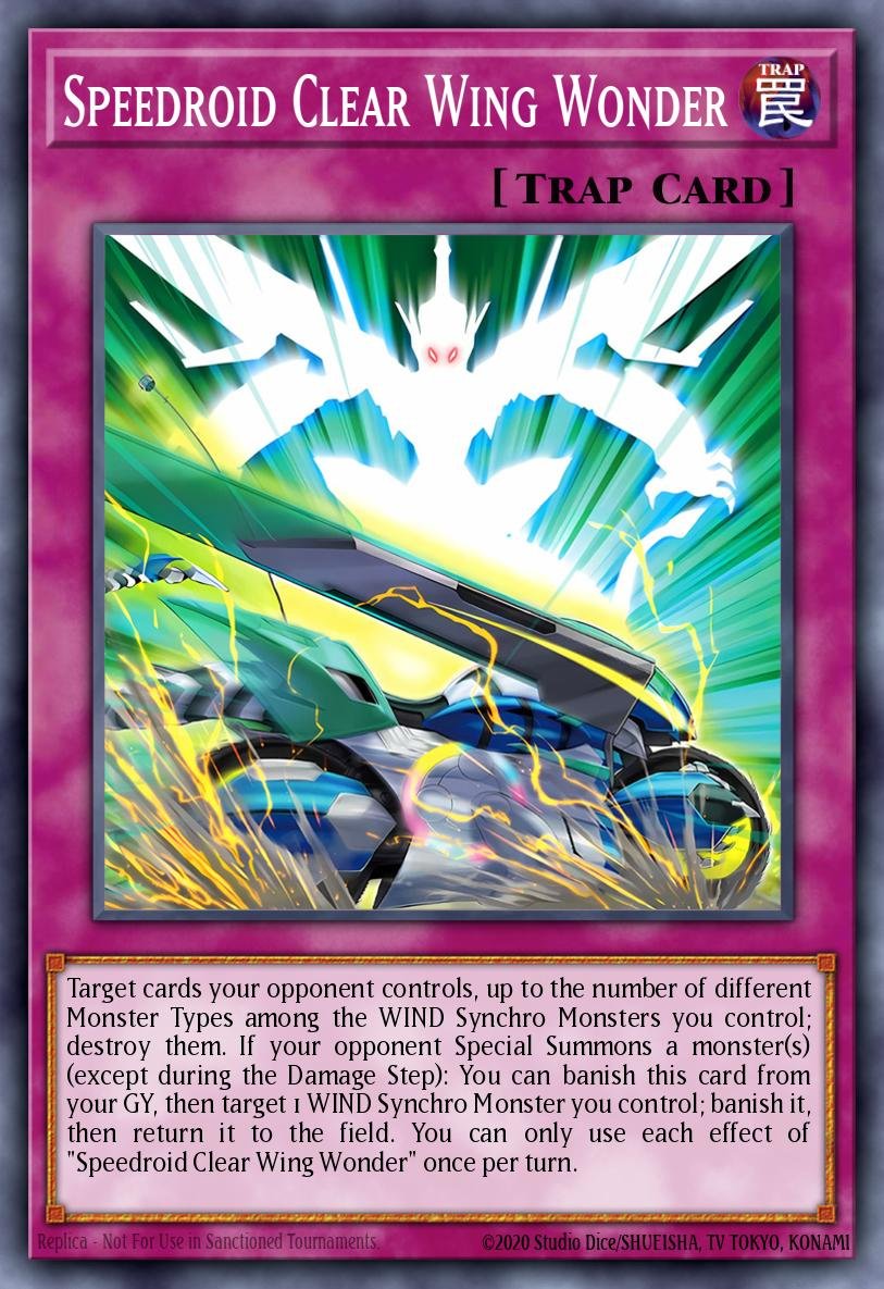 Speedroid Clear Wing Wonder - Legendary Arc-V Decks