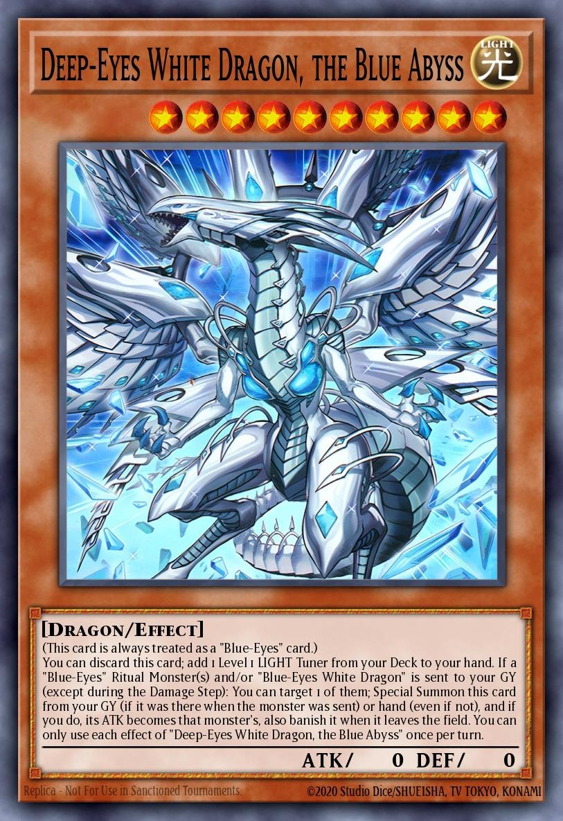 Deep-Eyes White Dragon, the Blue Abyss - Magnificent Maestros