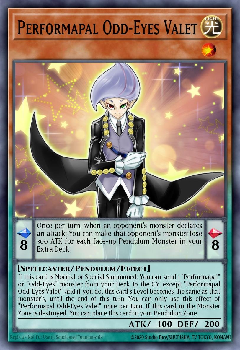 Performapal Odd-Eyes Valet - Legendary Arc-V Decks
