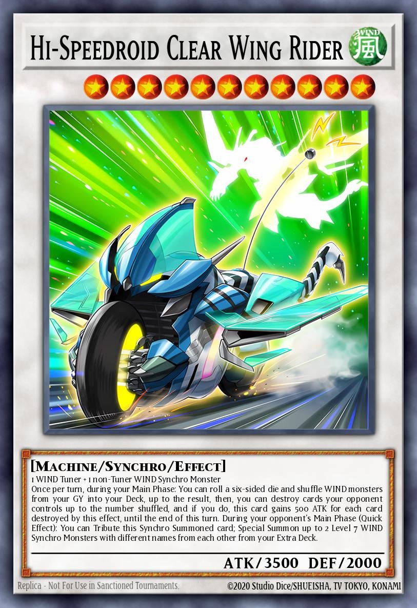 Alta-Velocidaroide Piloto de Asas Transparentes - Legendary Arc-V Decks