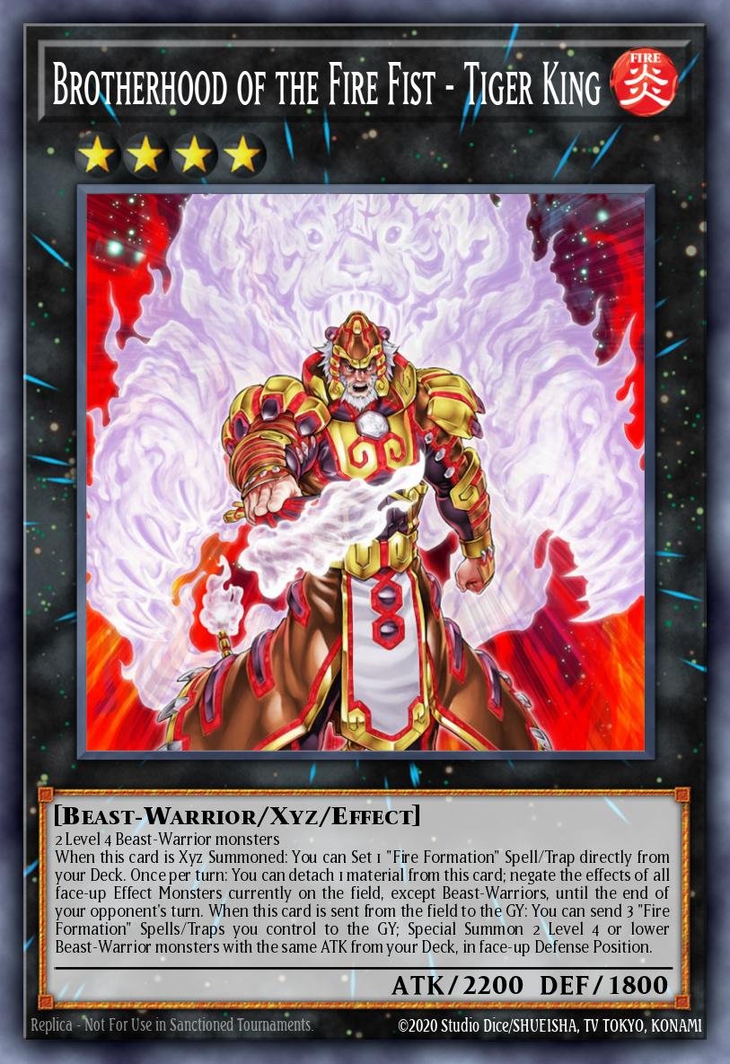 Irmandade do Punho de Fogo - Rei Tigre - Legendary Arc-V Decks