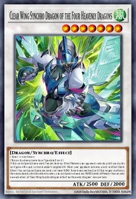 Clear Wing Synchro Dragon of the Four Heavenly Dragons