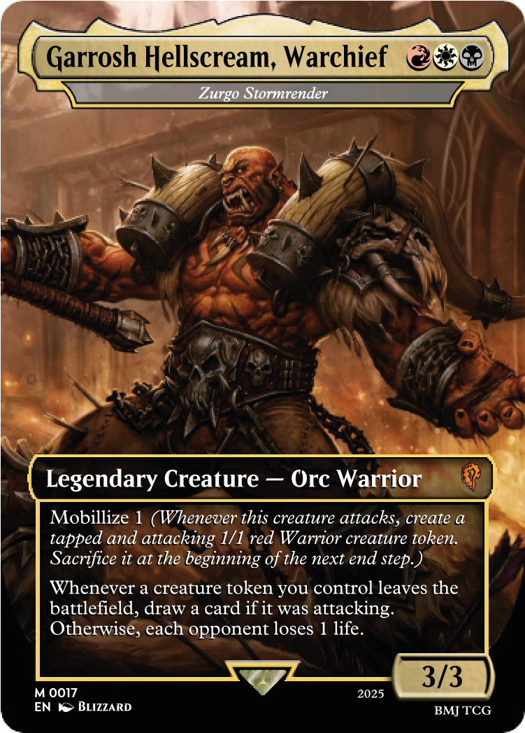 Proxy de carta de Warcraft feita pelo Bruno pra uso pessoal