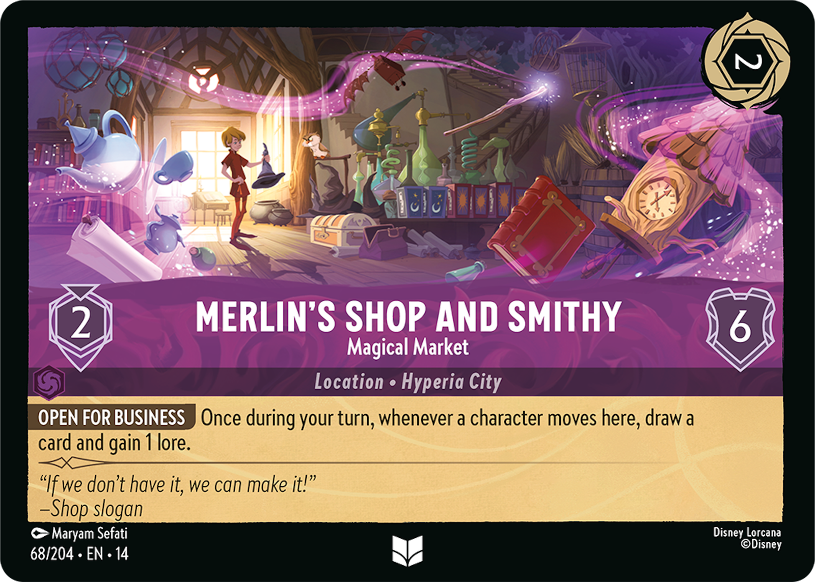 Merlin's Shop and Smithy - Magical Market, Hyperia City (Divulgação/Ravensburger, ©Disney)