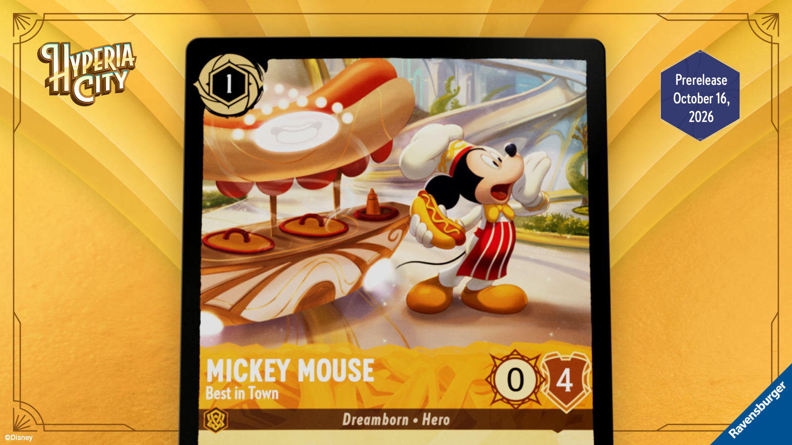 Mickey Mouse - Best in Town, carta de Hyperia City (Divulgação/Ravensburger, ©Disney)