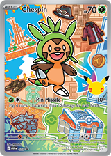 Chespin, First Partner Illustration Collection Series 3 (Divulgação/The Pokémon Company)