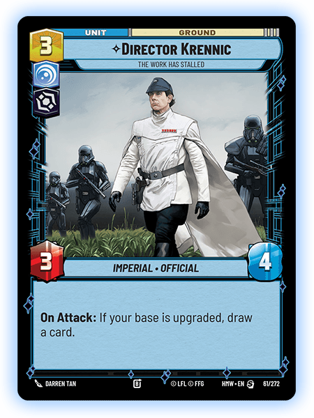 Director Krennic, Homeworlds (Divulgação/Fantasy Flight Games)
