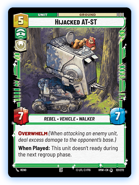 Hijacked AT-ST, Homeworlds (Divulgação/Fantasy Flight Games)