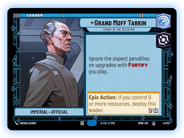 Grand Moff Tarkin, Homeworlds (Divulgação/Fantasy Flight Games)