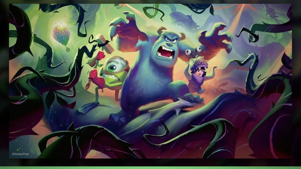 Capa: rotação de Lorcana 2026, com a arte oficial de Attack of the Vine! (Divulgação/Ravensburger)